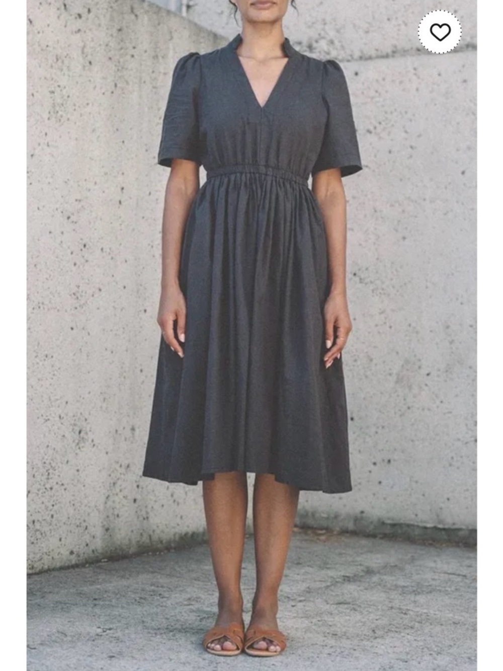NWOT Aliya Wanek Jorja Dress in Faded Black Sz XL